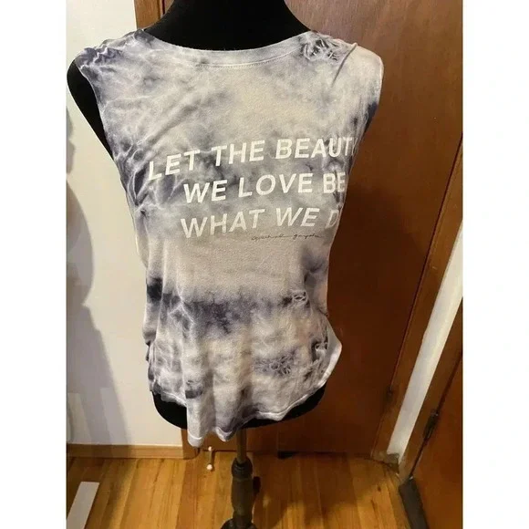 Spiritual Gangster Blue Tie Dye Muscle Tank Size small - Picture 4 of 4